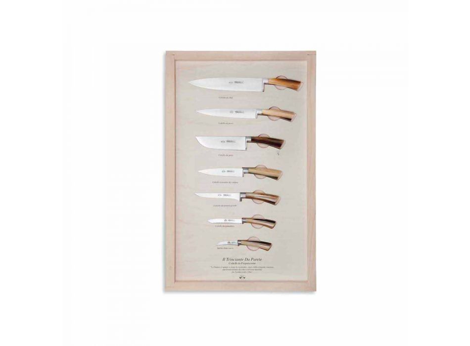 7 couteaux muraux en acier inoxydable Berti exclusifs pour Viadurini - Modigliani Viadurini