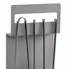 Accessoires de Cheminée en Acier Coloré Fabriqué en Italie 4 Pièces - Rachel Viadurini