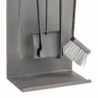 Accessoires de Cheminée en Acier Coloré Fabriqué en Italie 4 Pièces - Rachel Viadurini