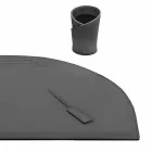 Accessoires de bureau en cuir régénéré 5 pièces Made in Italy - Medea Viadurini