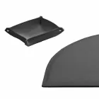 Accessoires de bureau en cuir régénéré 5 pièces Made in Italy - Medea Viadurini