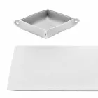 Accessoires Bureau 4 Pièces en Cuir Régénéré Fabriqué en Italie - Ascanio Viadurini