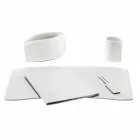 Accessoires Bureau 5 pièces en cuir régénéré Made in Italy - Brando Viadurini