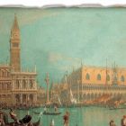Fresque Canaletto &quot;Vue du Palazzo Ducale à Venise&quot; Viadurini