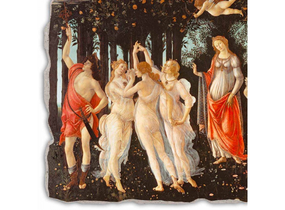 Fresque main Botticelli &quot;Allégorie du printemps&quot; Viadurini