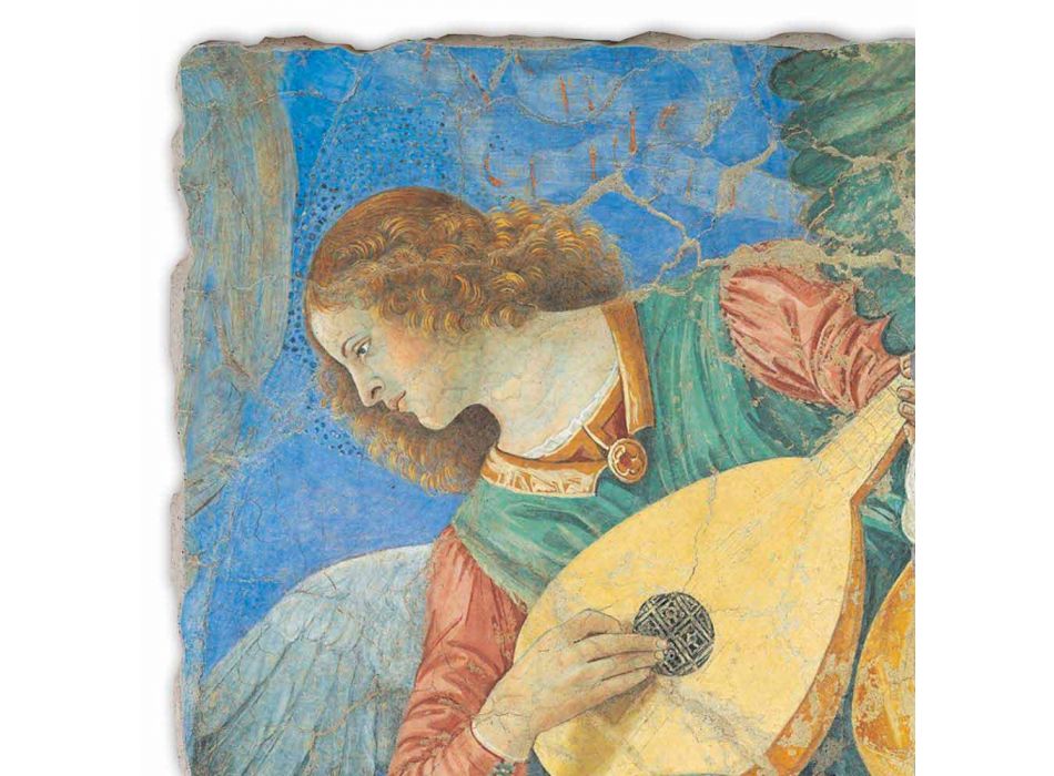 Fresque main Melozzo da Forlì &quot;Angel Musician&quot; Viadurini