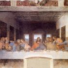 Fresque fait en Italie Leonardo da Vinci &quot;The Last Supper&quot; Viadurini