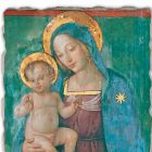 Fresque fait en Italie Pinturicchio &quot;Vierge à l&#39;Enfant&quot; Viadurini