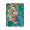 Fresque Vierge à l'Enfant de Pinturicchio, peinte à la main
