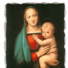 Fresque fait en italien Raffaello Sanzio &quot;Madonna del Granduca&quot; Viadurini