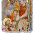 Giotto fresco &quot;Adoration des Mages&quot; faits à la main en Italie Viadurini