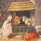 grande main fresque italienne Filippo Lippi &quot;Nativité&quot; Viadurini