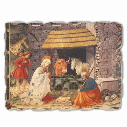 grande main fresque italienne Filippo Lippi &quot;Nativité&quot; Viadurini
