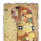 grande fresque fait en Italie Gustav Klimt &quot;Le Câlin&quot; Viadurini