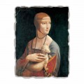 Fresque grande La Dame à l'hermine de Léonard de Vinci