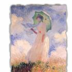 grande fresque Monet &quot;Femme à l&#39;ombrelle tournée vers la gauche&quot; Viadurini