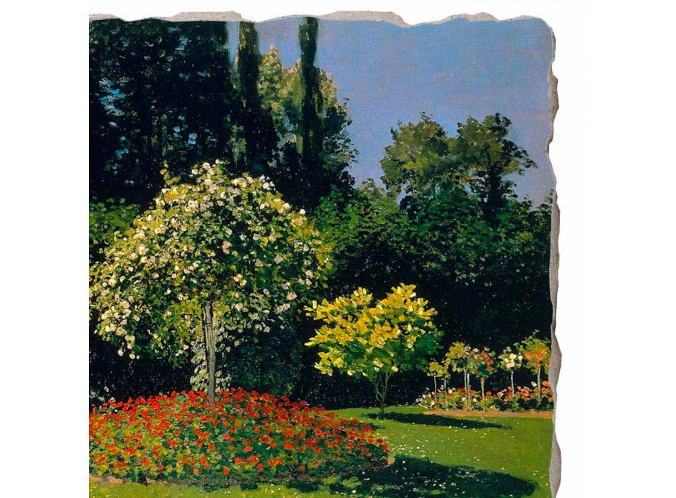 grande fresque Monet &quot;Lady in Garden à Sainte-Adresse&quot; Viadurini