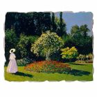 grande fresque Monet &quot;Lady in Garden à Sainte-Adresse&quot; Viadurini