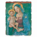 Fresque grande Vierge à l'Enfant de Pinturicchio, peinte à la main