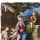 grande fresque R. Sanzio &quot;Sainte Famille sous le Chêne&quot; Viadurini