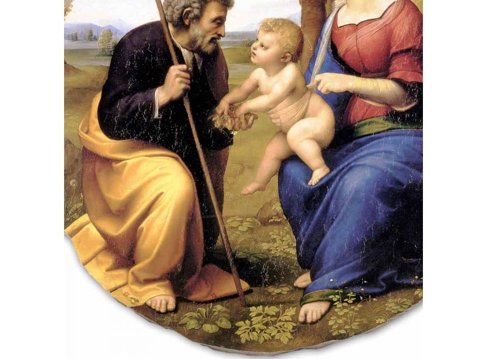 grande fresque Raffaello Sanzio &quot;Sainte Famille avec Palmier&quot; Viadurini