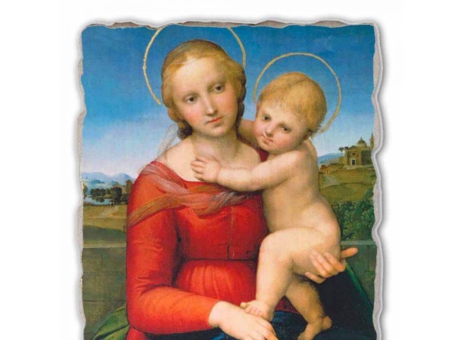 Fresque Raffaello Sanzio &quot;Small Cowper Madonna&quot; en 1505 Viadurini