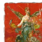 reproduction de la fresque romaine &quot;Cycle des Muses&quot; partie. Viadurini