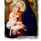 reproduction Fresque Carlo Crivelli &quot;Vierge à l&#39;Enfant&quot; XV siècle Viadurini