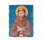 Fresque reproduction Cimabue &quot;San Francesco&quot; XIII siècle Viadurini