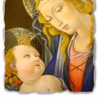 Fresque grand jeu Botticelli &quot;Madonna du Livre&quot; Viadurini