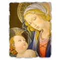Fresque grande La Madone du livre de Botticelli