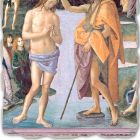 Pérugin fresque reproduction &quot;Baptême du Christ&quot; Viadurini