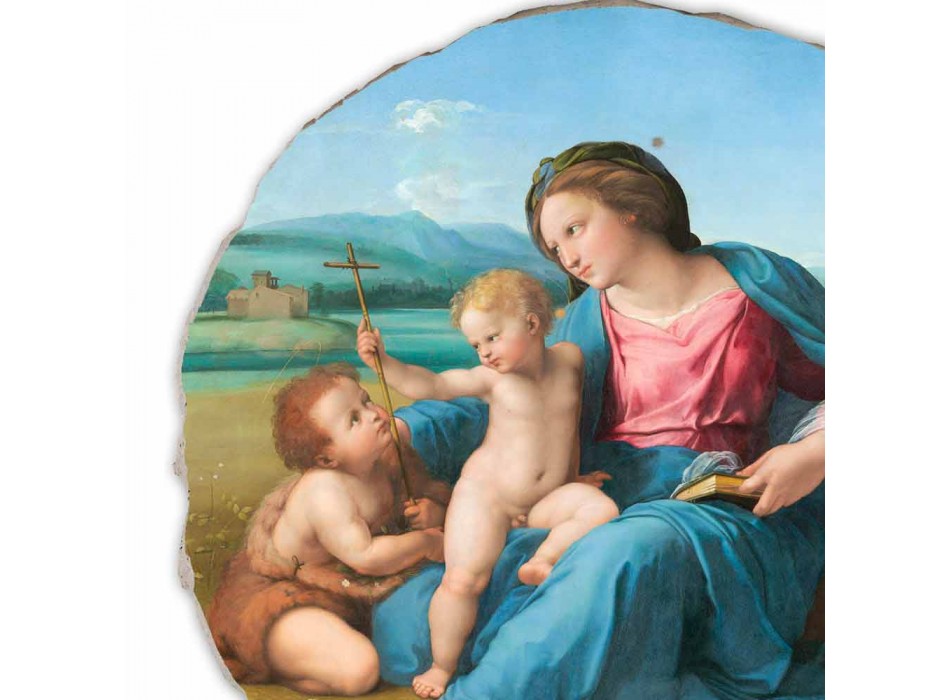 reproduction Fresque Raffaello Sanzio &quot;Alba Madonna&quot;, 1510 Viadurini
