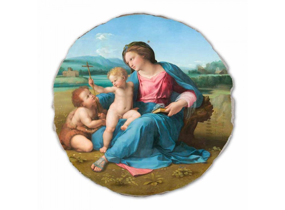 reproduction Fresque Raffaello Sanzio &quot;Alba Madonna&quot;, 1510 Viadurini