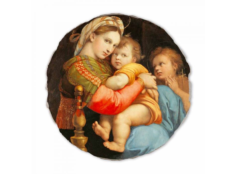 Fresque reproduction Raffaello Sanzio &quot;Madonna du président&quot; Viadurini
