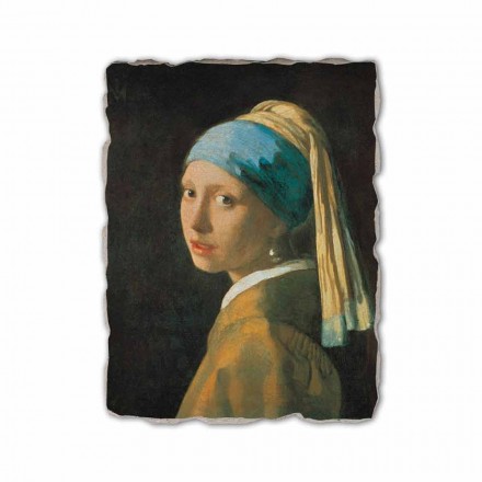 Fresque jouer Vermeer &quot;Fille avec un Turban&quot; 1665 Viadurini