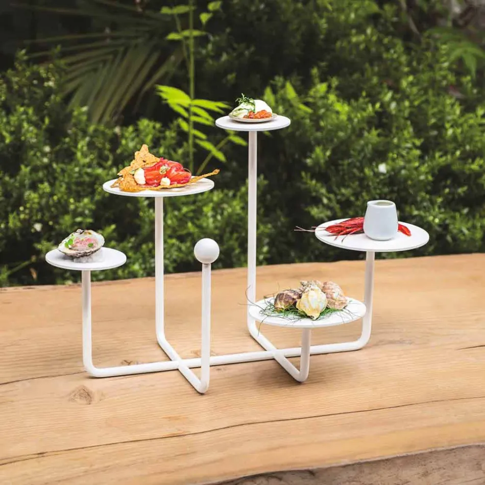 Présentoir à bonbons design en acier peint fabriqué en Italie - Pennellope Viadurini