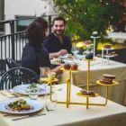 Présentoir à bonbons design en acier peint fabriqué en Italie - Pennellope Viadurini
