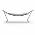 Hamac en acier et design de jardin noir Made in Italy - Cumberland Viadurini