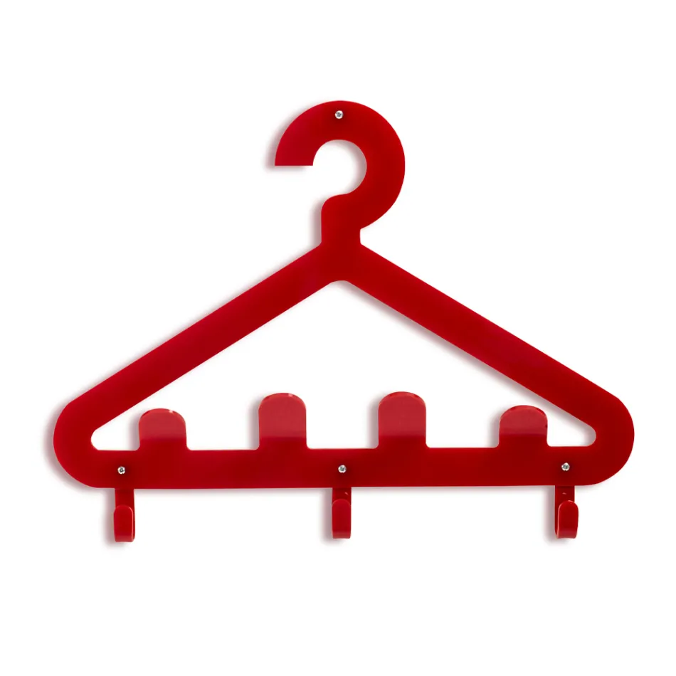 Cintre mural en plexiglas recyclable 2 pièces - Tirreno Viadurini