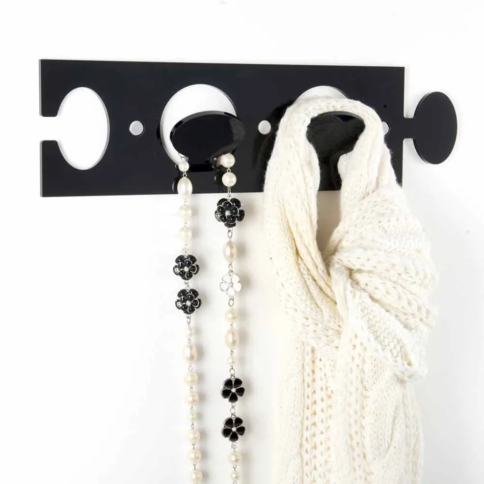 Cintre mural coloré en plexiglas Double Design 3 pièces - Fratack Viadurini