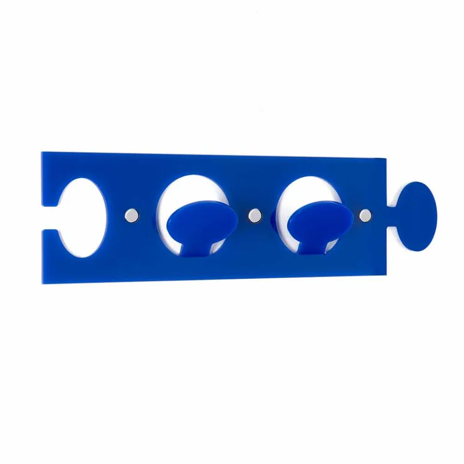 Cintre mural coloré en plexiglas Double Design 3 pièces - Fratack Viadurini