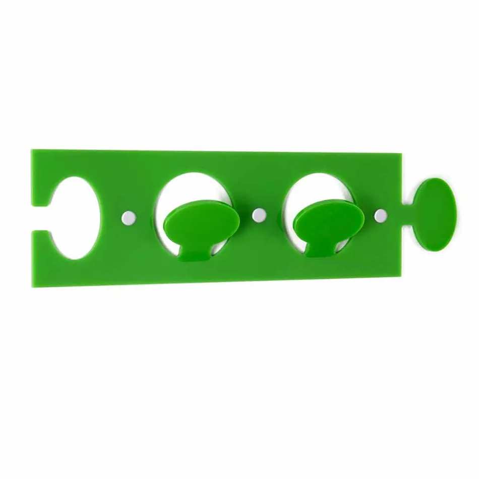 Cintre mural coloré en plexiglas Double Design 3 pièces - Fratack Viadurini