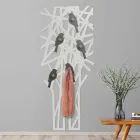 Porte-manteau mural en bois coloré au design moderne - Alberuccell Viadurini