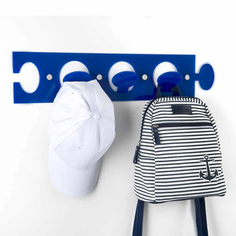 Cintre mural design en plexiglas triple couleur 2 pièces - Fratack Viadurini