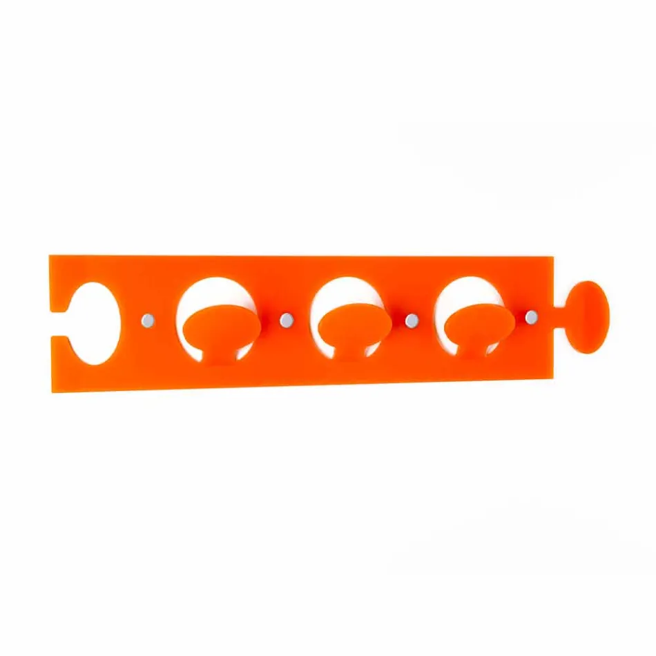 Cintre mural design en plexiglas triple couleur 2 pièces - Fratack Viadurini