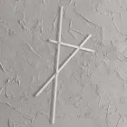 Porte-manteau mural en métal peint avec 5 chevilles Made in Italy - Olmium Viadurini