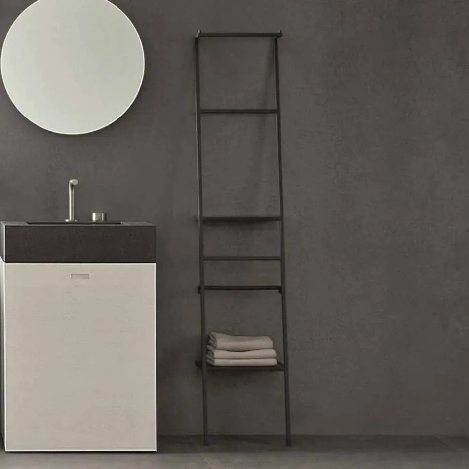 Porte-manteau à échelle design moderne blanc ou coloré - Caloina Viadurini