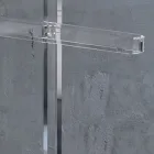 Porte-manteau de sol en cristal acrylique transparent Essential - Ginergo Viadurini