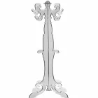 Porte-manteau au sol, design classique, en plexiglas Giave Viadurini